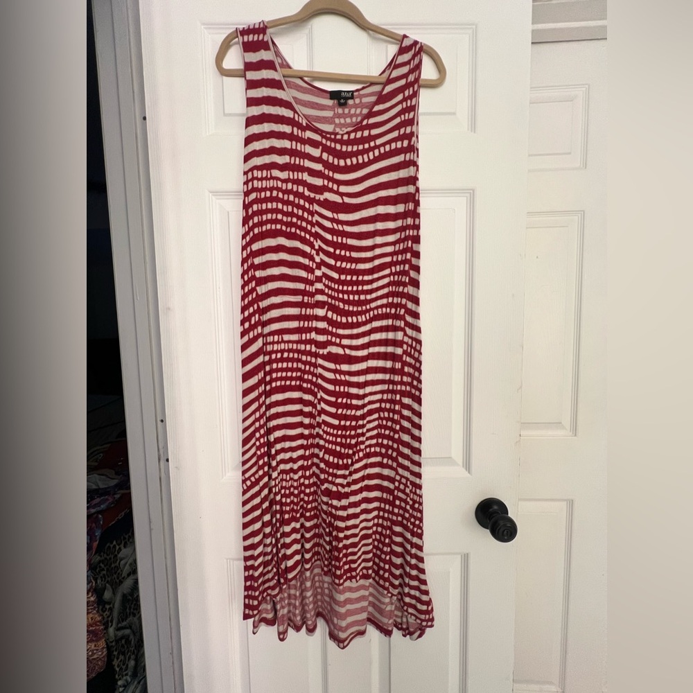Red and white a.n.a. Dress. Below knee length. Size xl